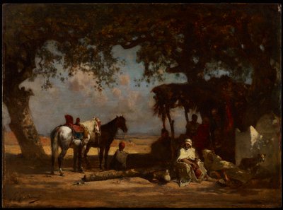 An Arab Encampment by Gustave Guillaumet